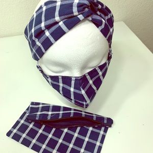 Set of headband, mask and a bag